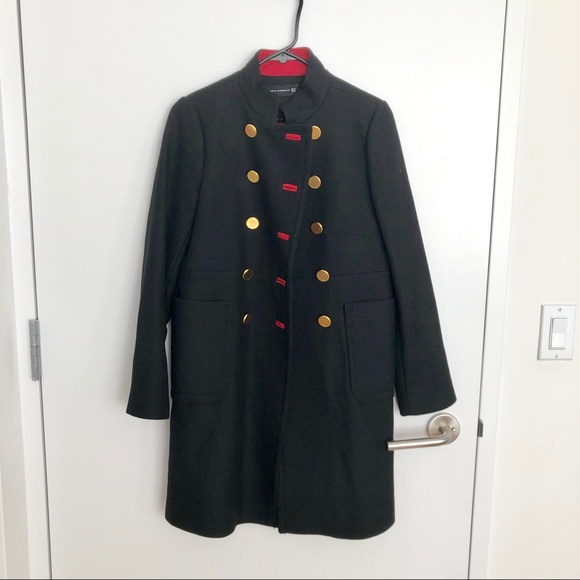 Zara Jackets & Blazers - Zara black/red coat
